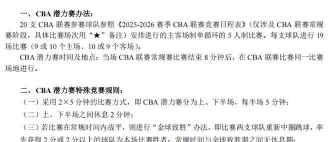 真(zhēn)拿CBA不当职业聯(lián)賽(sài)？潜力賽(sài)待定，拟定發(fā)展聯(lián)賽(sài)成前(qián)者(zhě)取(qǔ)消先(xiān)兆