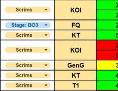 G2公开训练赛的情况：打iG战绩1-6，打T1战绩10-6